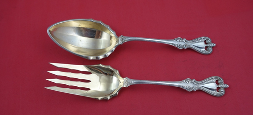 Old Colonial by Towle Sterling Silver Salad Serving Set GW AS  9 1/4" - Picture 1 of 2