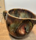 Dryden Pottery Creamer & Sugar Bowl 2pc Set, Brown/Green Drip, Glossy Handles — photo 9