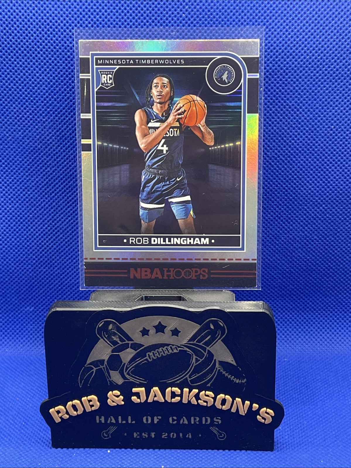 2024-25 Panini NBA Hoops Premium Rob Dillingham RC Silver Prizm Timberwolves