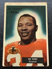 1955 Bowman Football #44 Joe Perry San Francisco 49ers Hall of Fame RAW