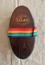 Vintage Miller's Valet England Collectible Horse Grooming Brush Rainbow Strap