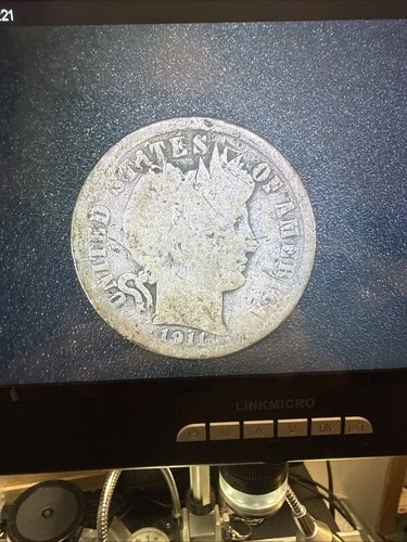 1911P Silver Barber Dime 90% Silver  X-2