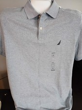 NWT Men's Nautica Performance Deck Polo Shirt Short Sleeve Classic Fit Size L