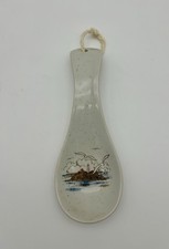 Vintage Otagiri Spoon Rest- Speckled-Ocean Lighthouse Seagull Island Sailboats