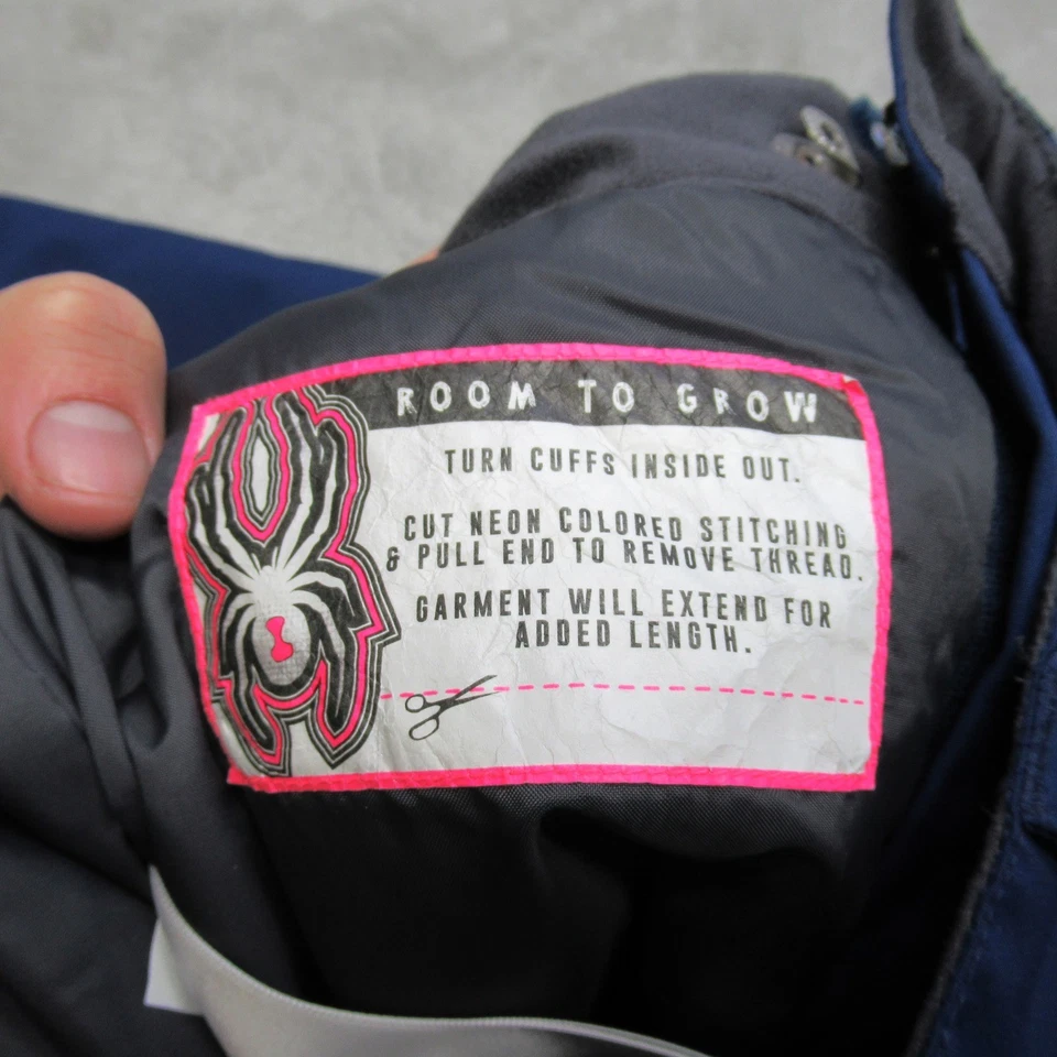 Spyder Snow Pants Girls 14 Blue Olympia Insulated Waterproof Adjustable Snow Ski - Image 4 of 4