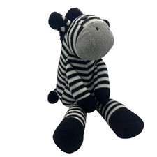 Knit Zebra Stuffed Animal Plush