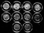 1961,62 SILVER PROOF ROOSEVELT DIMES LOT OF (10) 90% SILVER
