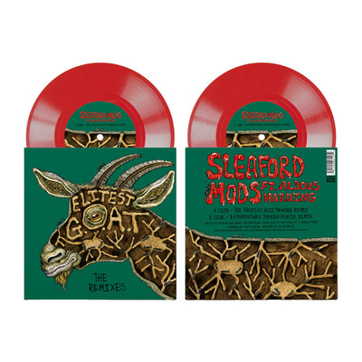 SLEAFORD MODS x THE PRODIGY Elitest G.O.A.T. RED VINYL SOLD OUT edition of 500