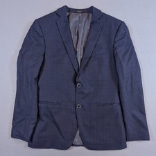 John Varvatos Bedford Blazer Mens 40R Navy Blue Wool 2-Button Sport Coat