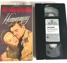 Homecoming VHS Tape Clark Gable Ships  Same Day With Tracking