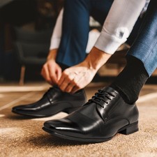 Men's Dress Shoes Square Toe Casual Shoes Derby Oxfords Shoes US Size 6.5-15
