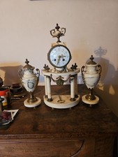 pendule ancienne Napoleon I I I Avec Sa Clé Marbre Et Laiton