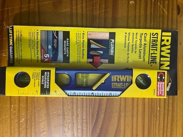 Irwin Straight-Line 2035100 9" Cast Aluminum Torpedo Level NIB Perfect Free Ship - Image 3 of 3