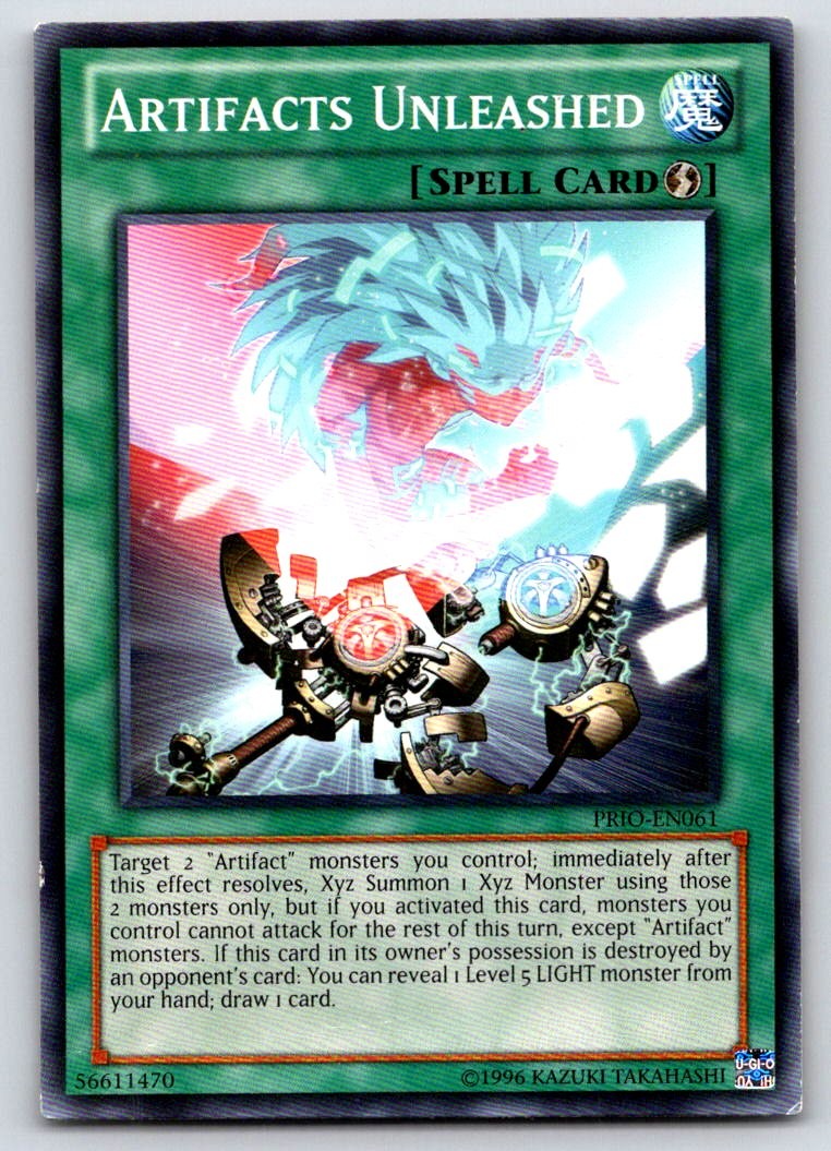 Artifacts Unleashed PRIO-EN061 Unlimited Common Primal Origin MP Yu-Gi-Oh TCG