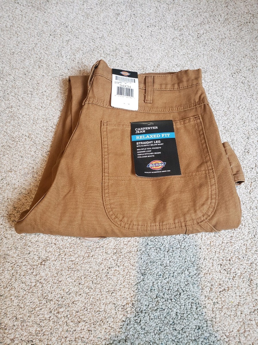Carpenter Jean Dickies Pants Orange Dickies Duck Carpenter Jean
