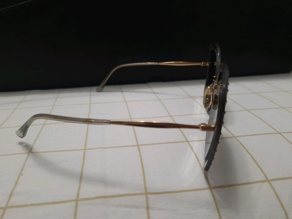 Jimmy Choo Women Sunglasses Palladium Lilac Violet Square DANY/S KTS NEW - Image 3 of 4