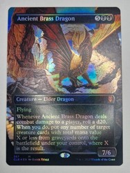 Ancient Brass Dragon Borderless Foil #367 (Commander Legends: Battle for Baldur's Gate)