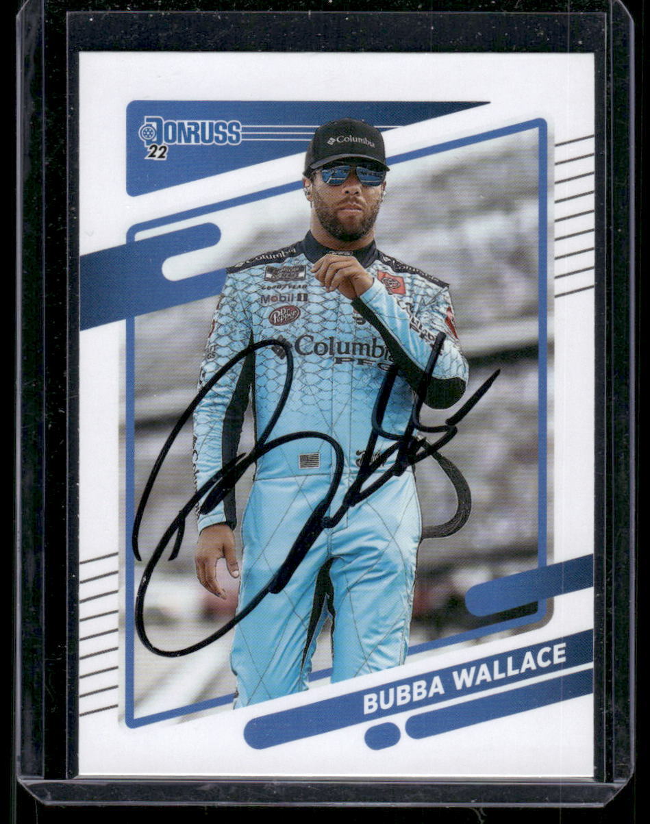 Signed 2022 Donruss #90 Bubba Wallace Autographed