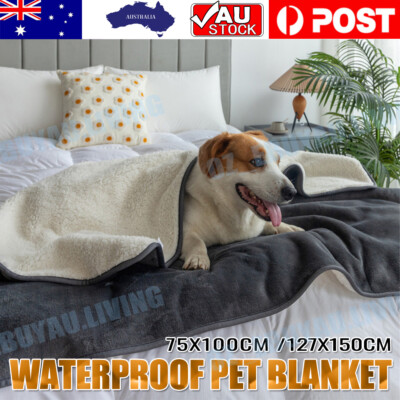 Dog Blanket Pet Bed Premium Waterproof Reversible Protects