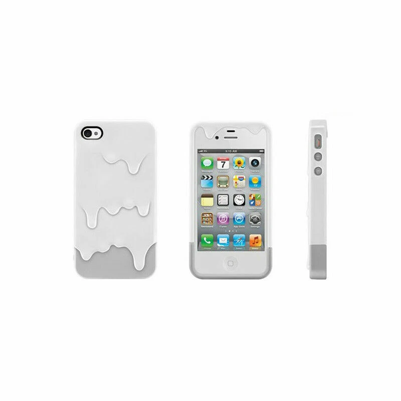 Recubrimiento de helado fundido 3D para Apple iPhone 4 4s Estuche rígido protector    Foto 4 de 4