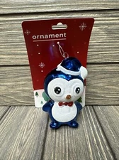 Happy Home By Rite Aid Christmas Ornament Blue Penguin