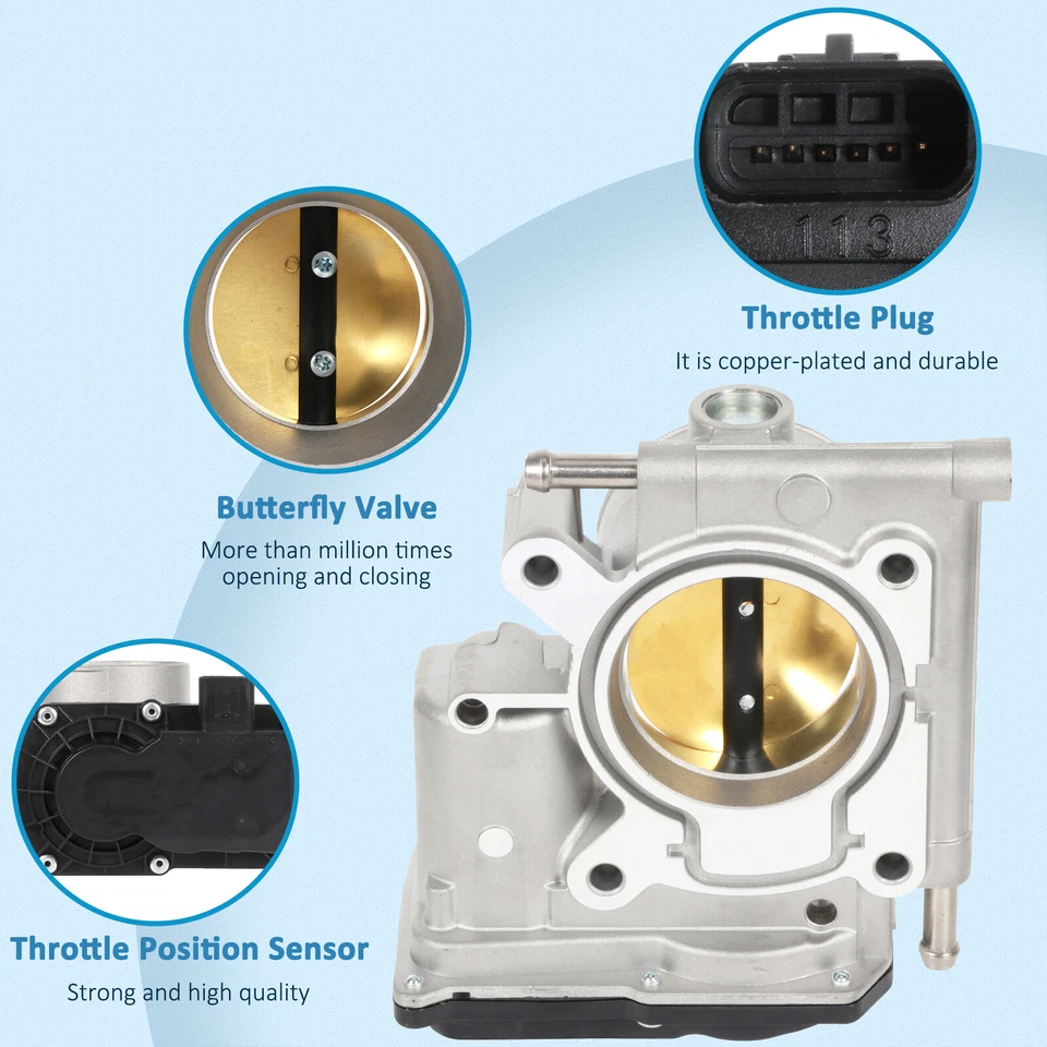 Cuerpo del acelerador para Mazda 3 2006-2009 Mazda 5 2008-2010 Mazda 6 2006-2008 2,3 L Foto 4 de 4