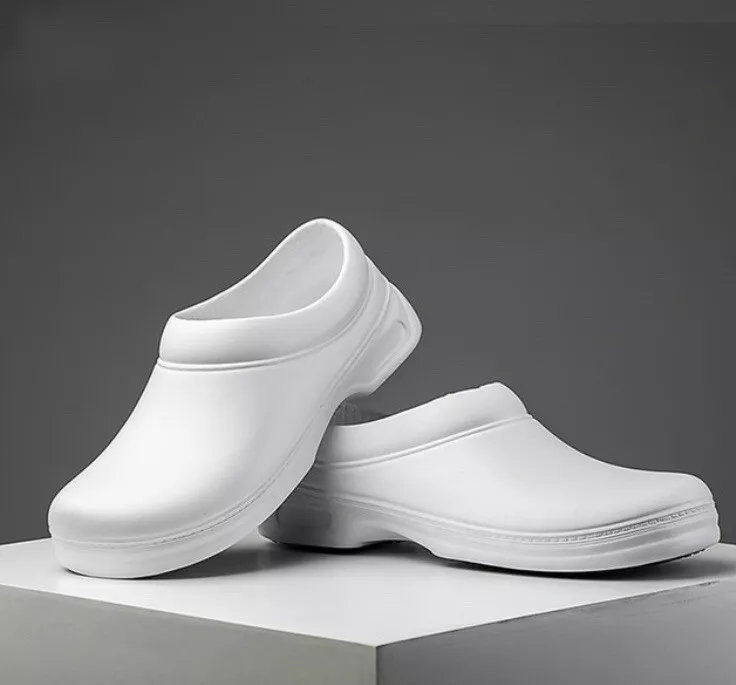 Non-slip Chef Shoes Nursing’s Ladies Men’s Clog Safety Kitchen White EUR 36