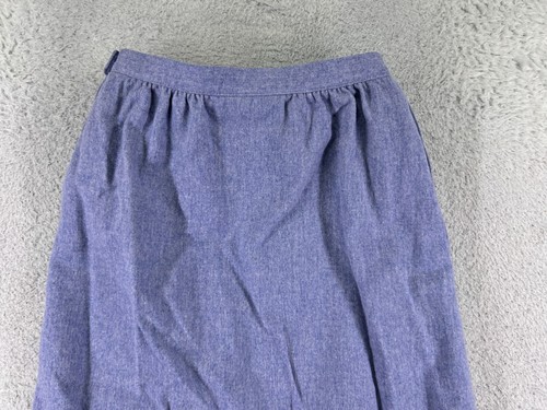 VINTAGE Pendleton Skirt Womens 8 Purple 100% Wool Made In USA 28 Length - Picture 12 of 13