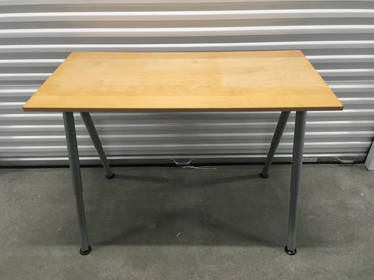 入間市　IKEA GALANT パソコンデスク ikea galant desk 47.5” x 23.5” Wood Top Adjustable Height