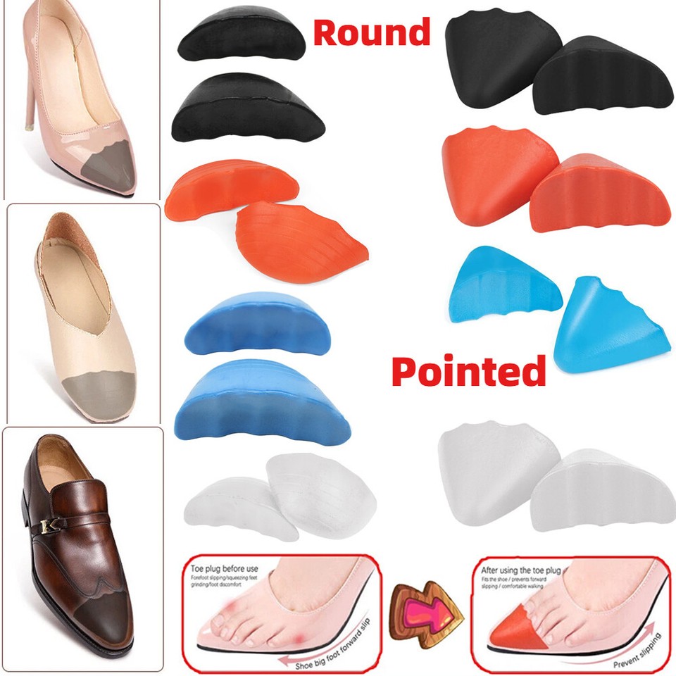 Relleno de zapatos para zapatos demasiado grandes suave espuma de PU para hombres/mujeres inserto de cojín para dedos