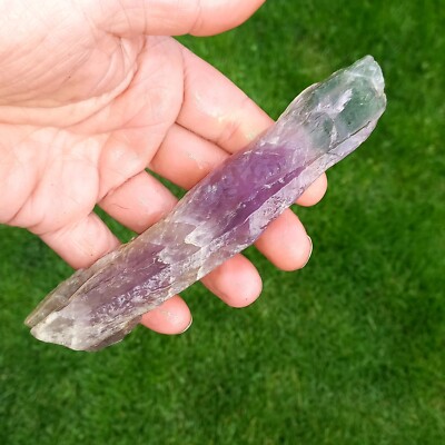 Amethyst Candel Nadel Amethyste Nr.B Kristall Kerze Chevron  0,15Kg  Spitze 17cm