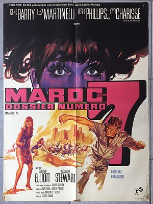 Plakat Marokko 7 Gerry O'Hara Elsa Martinelli Gene Barry Morocco 60x80cm 1967