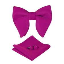 Bow Ties for Men Pre-Tied Bow Tie Vintage Tuxedo Oversized Velvet Bow Ties Cu...