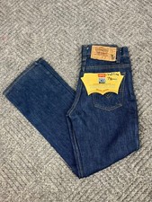 Vintage Kids Boys Levi s 517 Saddleman Boot Jeans Size 23"W 25"L Dark Wash NWT