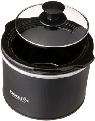 Crockpot 1-1/2-Quart Round Manual Slow Cooker, Black Brand New