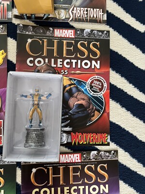 Eaglemoss Marvel Chess Collection - Issue 55 - Magazine & Boxed Wolverine Figure