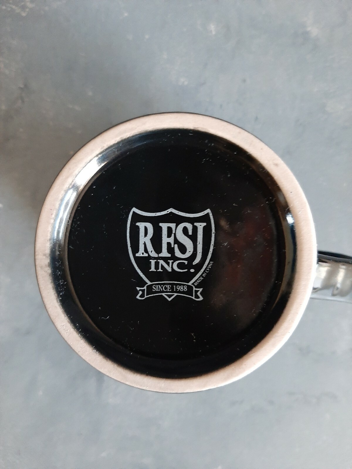 "BEAT AIR FORCE" 16 ounce CERAMIC COFFEE MUG - BLACK and GOLD