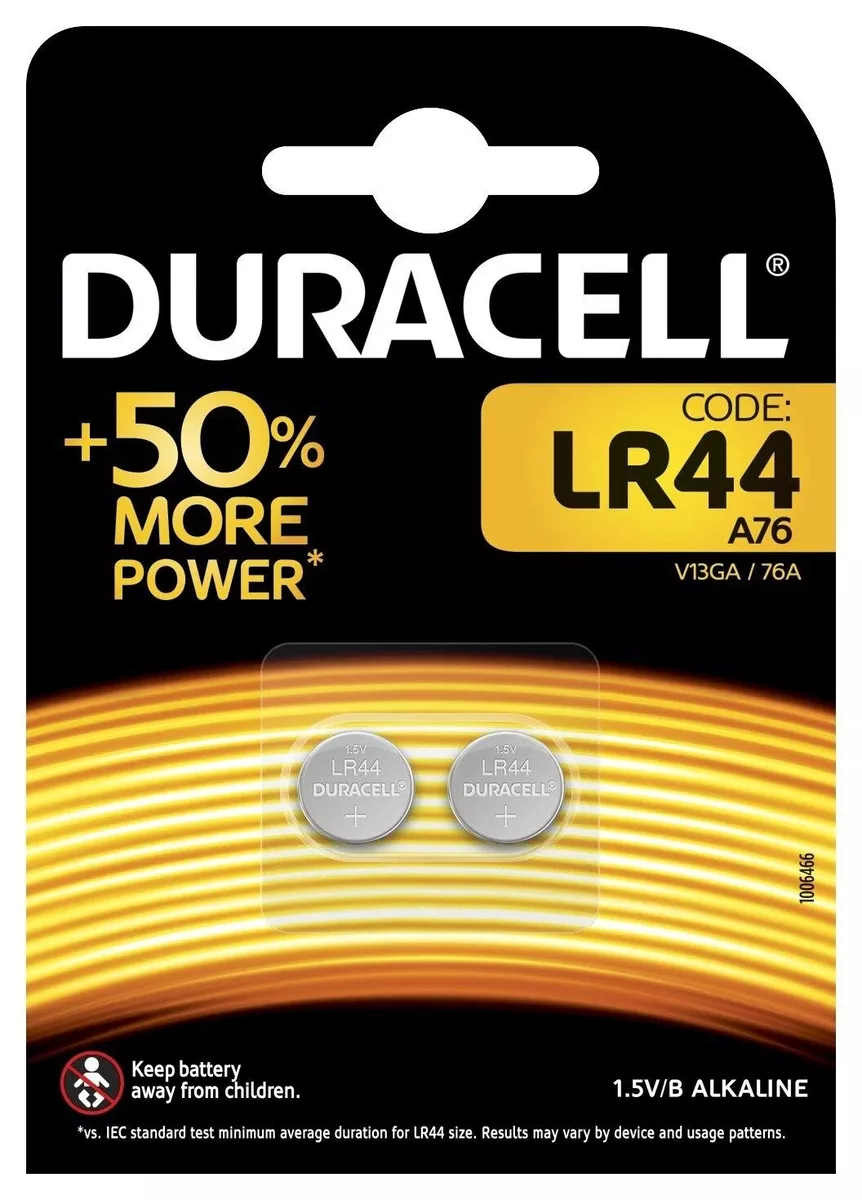 Duracell LR44 Battery AG13 357 A76 RW82 L1154 SR44 A76 B13GA Alkaline  Batteries