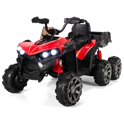 12V Elektroquad Kinderfahrzeug Kinderquad Elektrokinderauto 3-6 km/h mit LED
