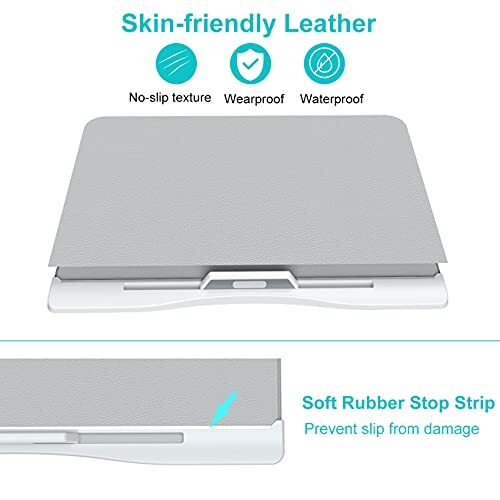 Foldable Laptop Bed Tray Desk, Adjustable Laptop Bed X-Large(15.7"x23.6") Gray - Picture 5 of 7