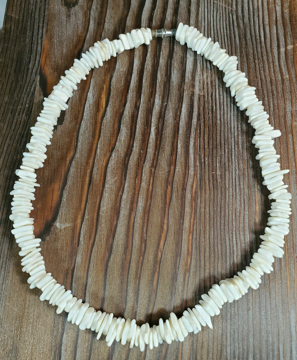 Shell Necklace Choker Chips Cream Beige Neutral