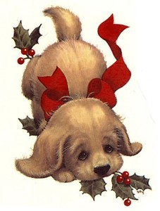 Christmas Kitten Cat Mistletoe Select-A-Size Ceramic Waterslide Decals Ox