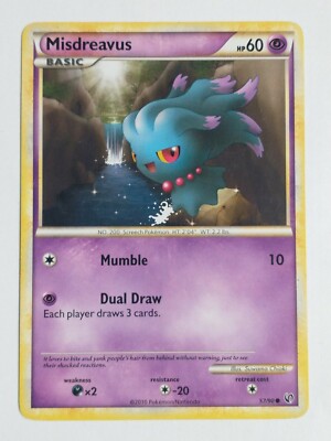 Pokmon TCG Misdreavus HS-Undaunted 57/90 Regular Common | eBay