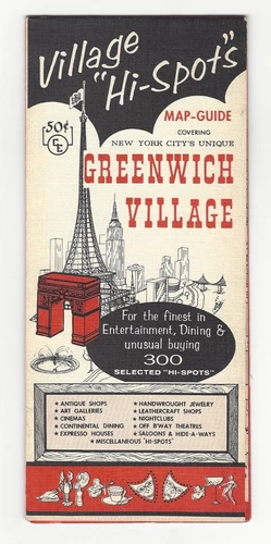 Vintage Street Map Guide GREENWICH VILLAGE, NEW YORK CITY, 1960's Very Rare!! video thumbnail