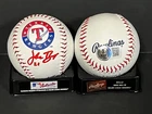 Jake Burger Rangers Auto Signed LOGO Baseball Beckett WITNESS Hologram