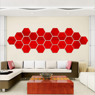 1Pcs Wall Stickers 3D Mirror Removable Decal Home Decor Art DIY Creative  