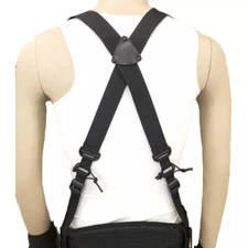 Adjustable Heavy Duty Harness Strap Men's X Back Suspenders for Hunting Airsoft