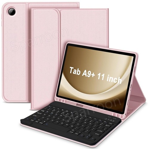 Keyboard Case Cover For Samsung Galaxy Tab A7 A8 A9+ S6 Lite S7 S8 S9 FE Tablet - Picture 2 of 38