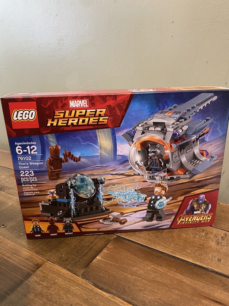 m Lego 76102 Marvel Super Heroes Thor's Weapon Quest 223pcs