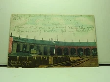 Postcard Round House Sanborn Iowa Posted 1912 Published AL Marsh People     E675